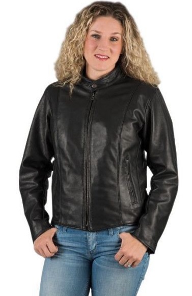 Women's Leather Racer Jacket 544N - Open Road Leather & Accessories