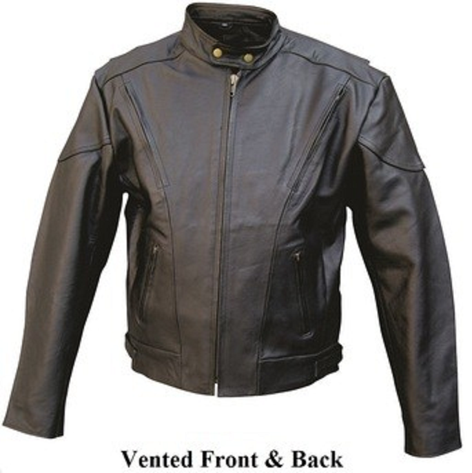 Man's Racer Jacket AL2004 - Open Road Leather & Accessories