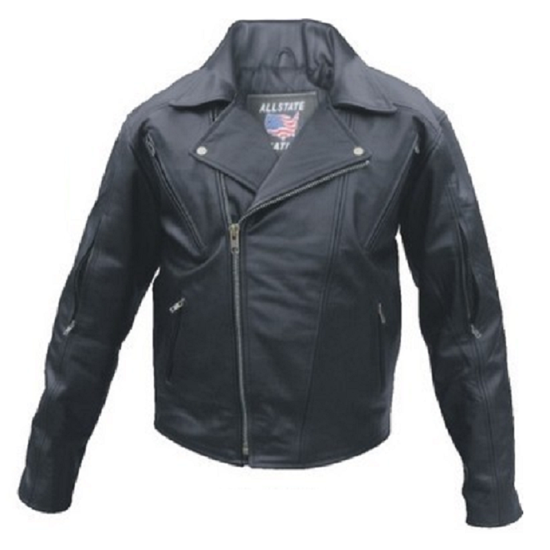 Men's MC Jacket with Gun Pocket AL2021 - Open Road Leather & Accessories