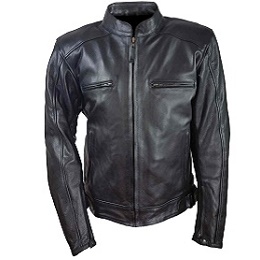 Man's Racer Jacket with Vents HMM538 - Open Road Leather & Accessories