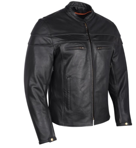 Man's Racer Jacket VL531 - Open Road Leather & Accessories