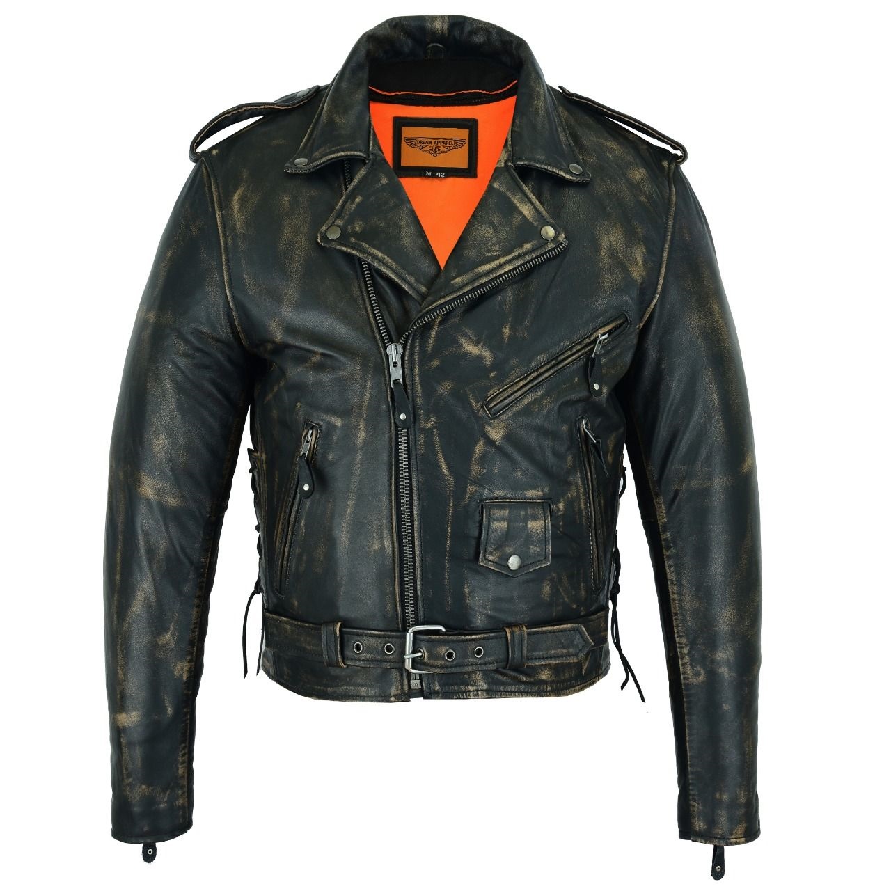 Men's Leather Jacket with Gun Pockets MJ201-12N - Open Road Leather ...
