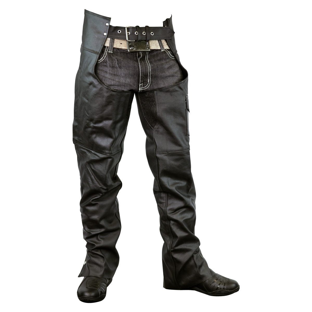 Vance Leather Pant Style Leather Motorcycle Chaps VL806S