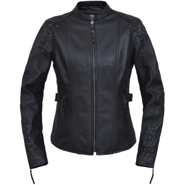 Women's Racer Leather Jacket 6829.00 - Open Road Leather & Accessories