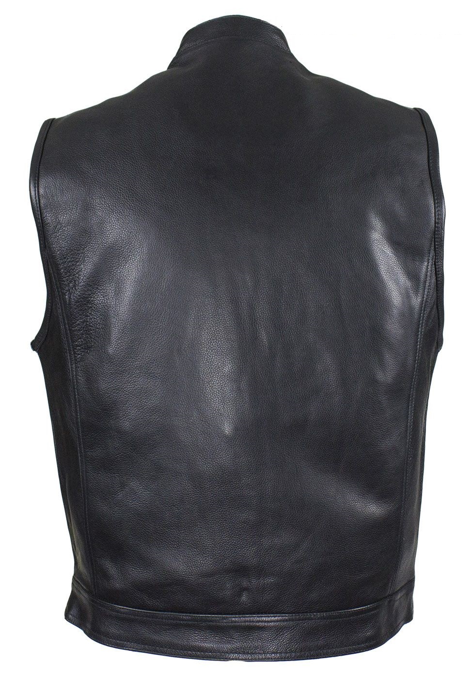 Men's Leather Vest CL-MV8017-ZIP-11 - Open Road Leather & Accessories