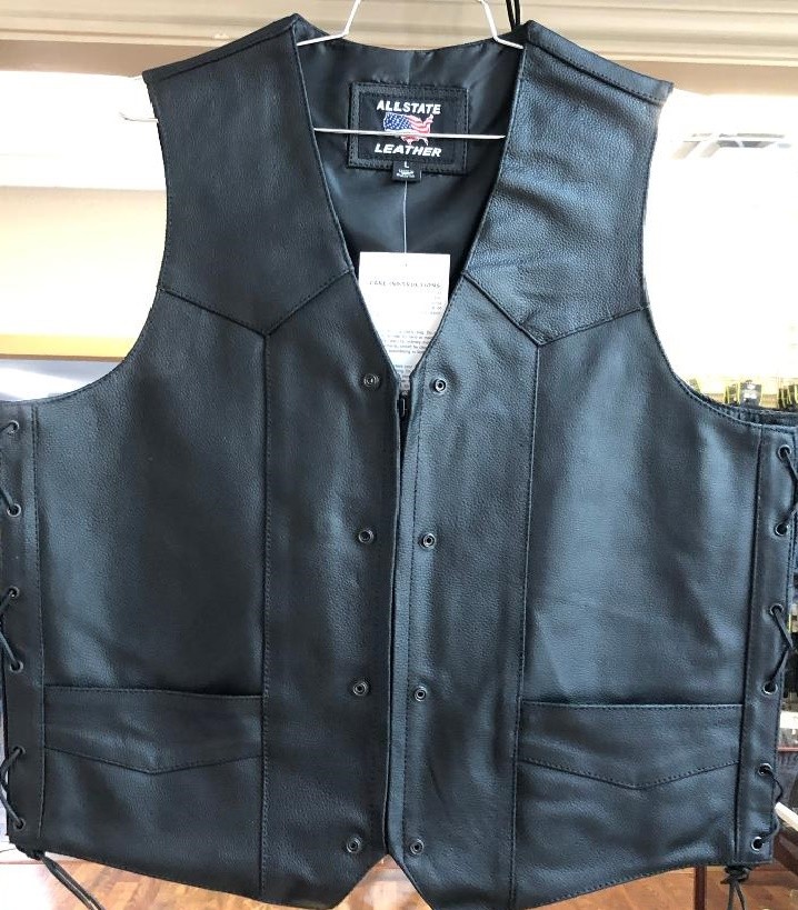 Men's Vest with Extenders AL2261 - Open Road Leather & Accessories