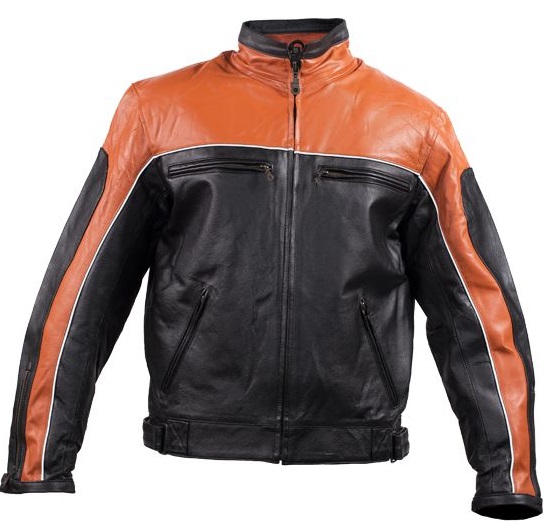 Men's Racer Jacket with Vents MJ780-ORG-01 - Open Road Leather ...